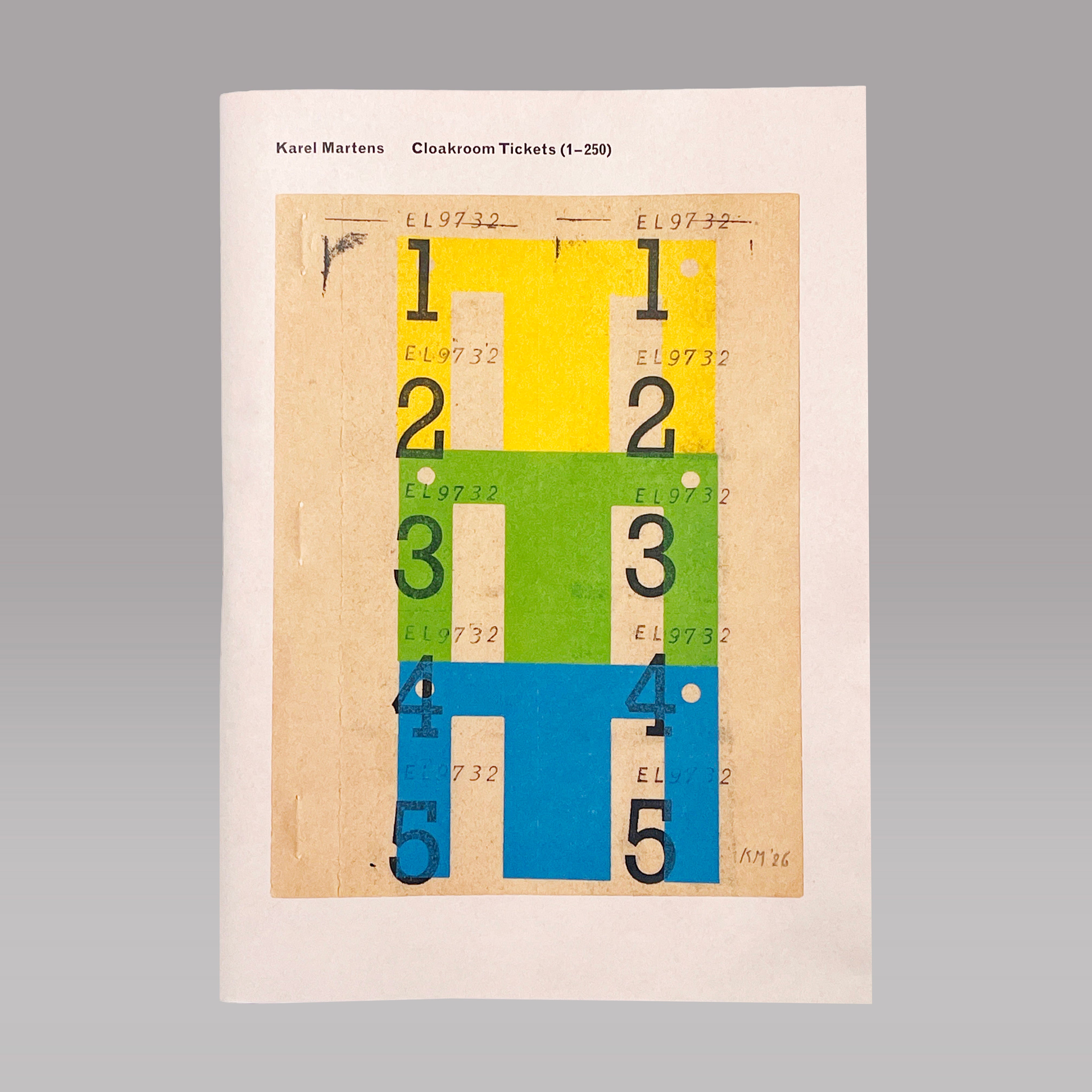 PRE-SALE: Karel Martens: Cloakroom Tickets (1-250) – Draw Down
