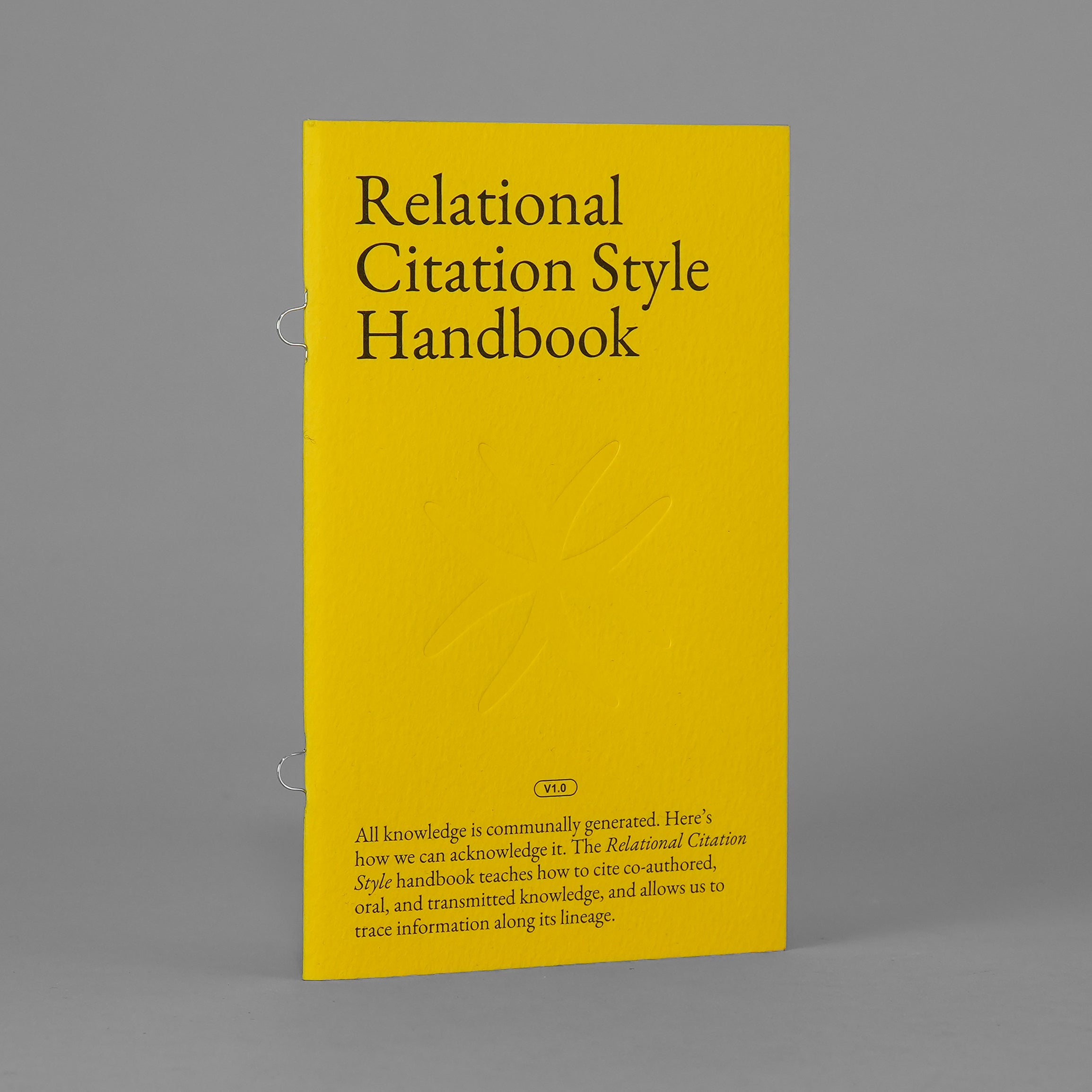Relational Citation Style Handbook – Draw Down