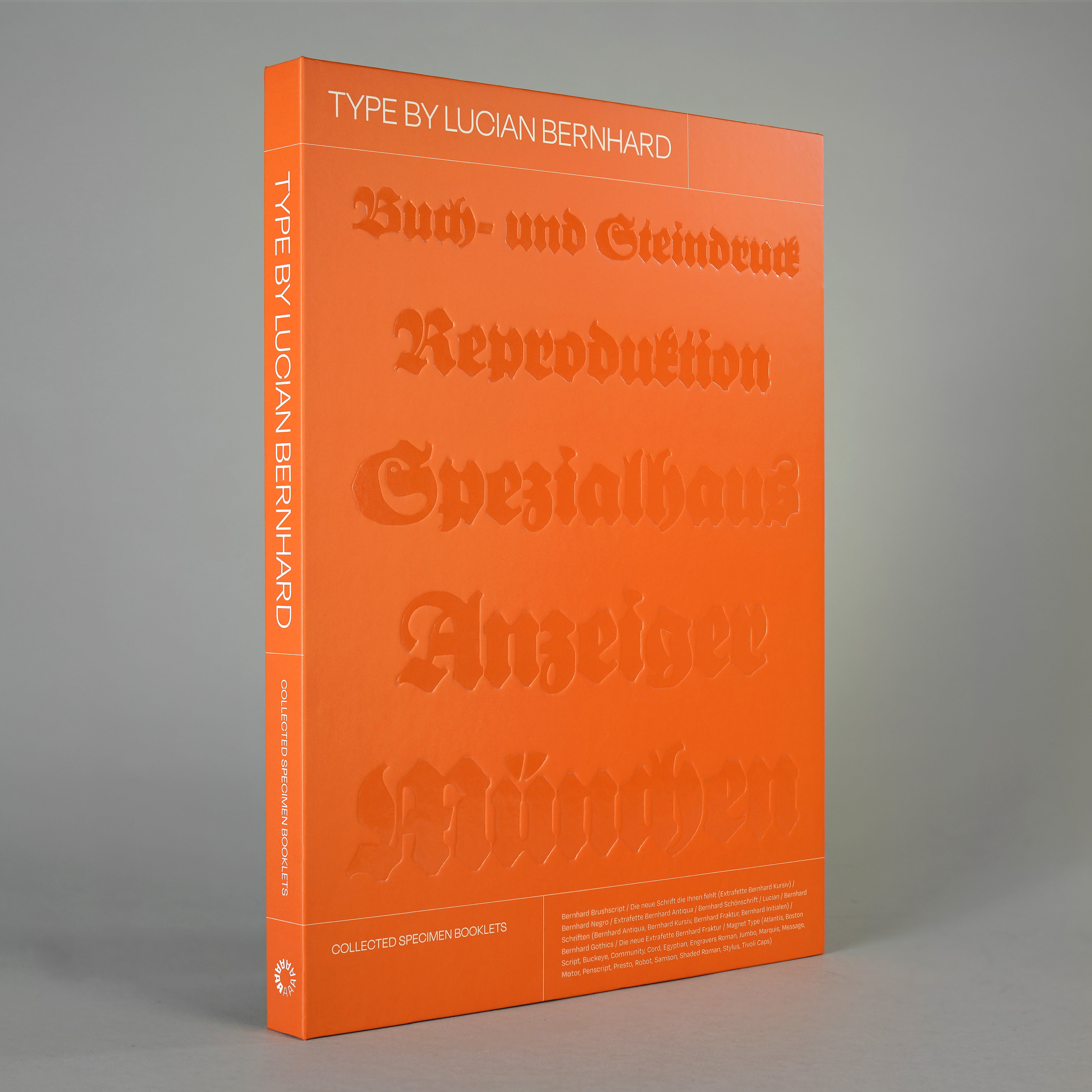 Type by Lucian Bernhard: Collected Specimen Booklets – Draw Down