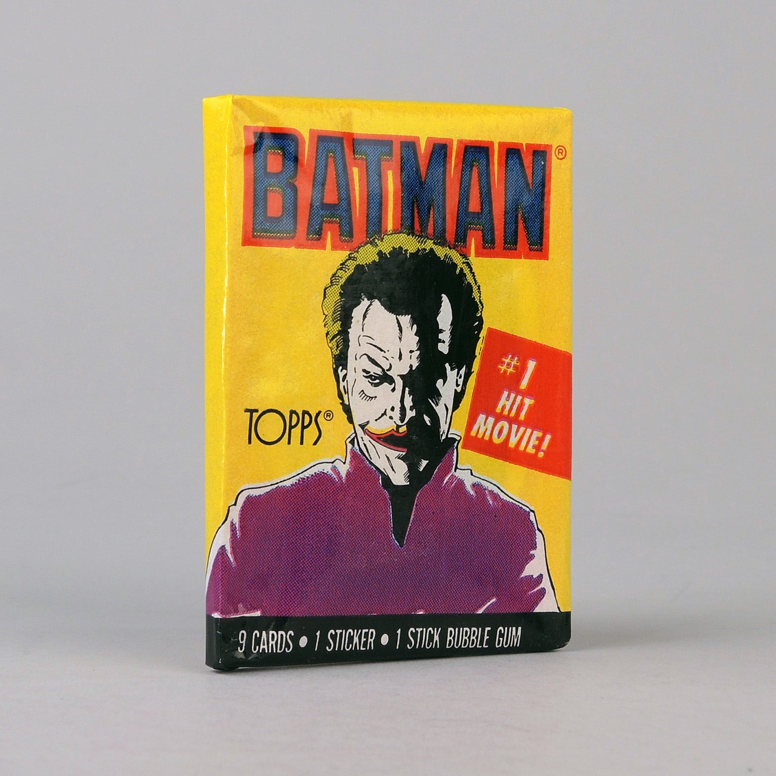 1989 Topps Batman Trading Card, 1st Series - Joker Wrapper