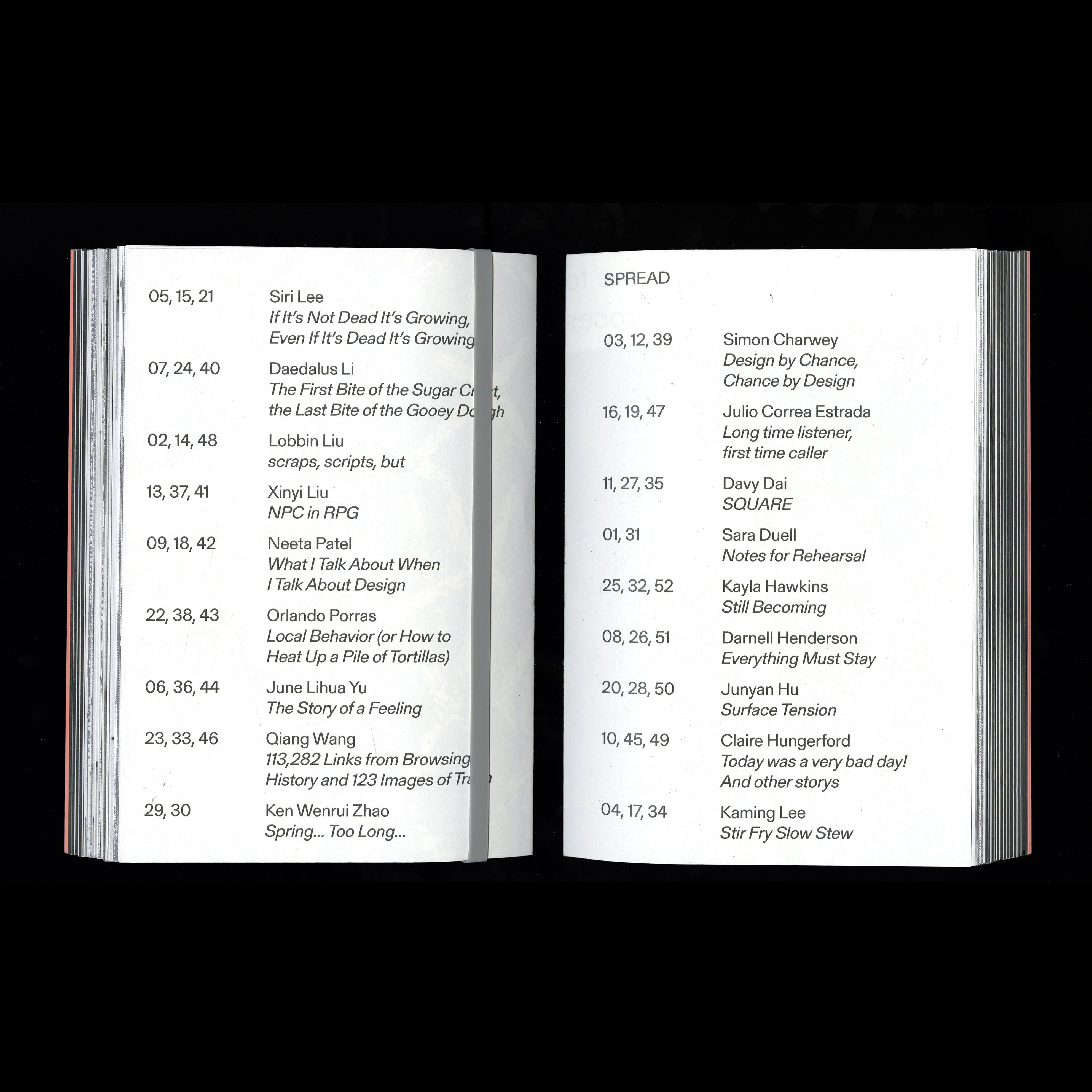 SPREAD — Yale Graphic Design 2024 Thesis Catalog – Draw Down