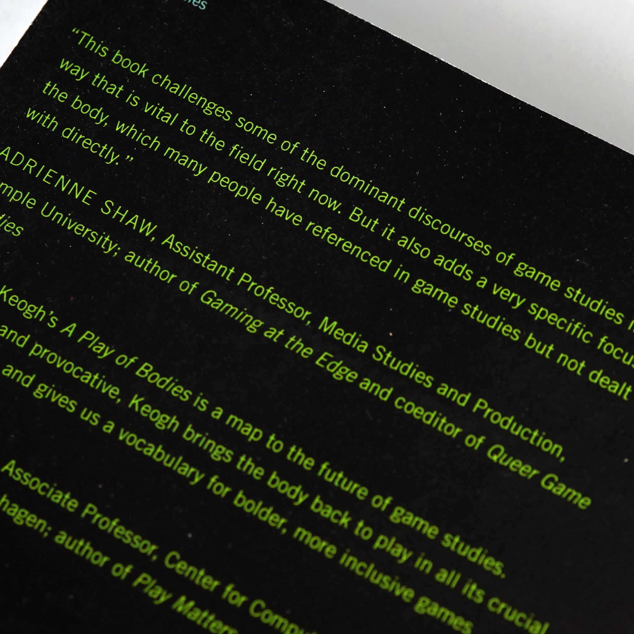 A Play of Bodies: How We Perceive Videogames