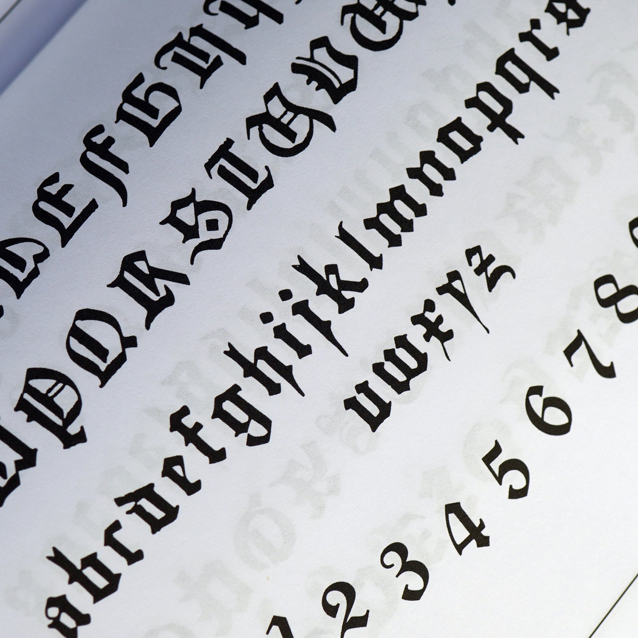 Old Lettering Set Blackletter and Old English Lettering Reference Book – Draw Down