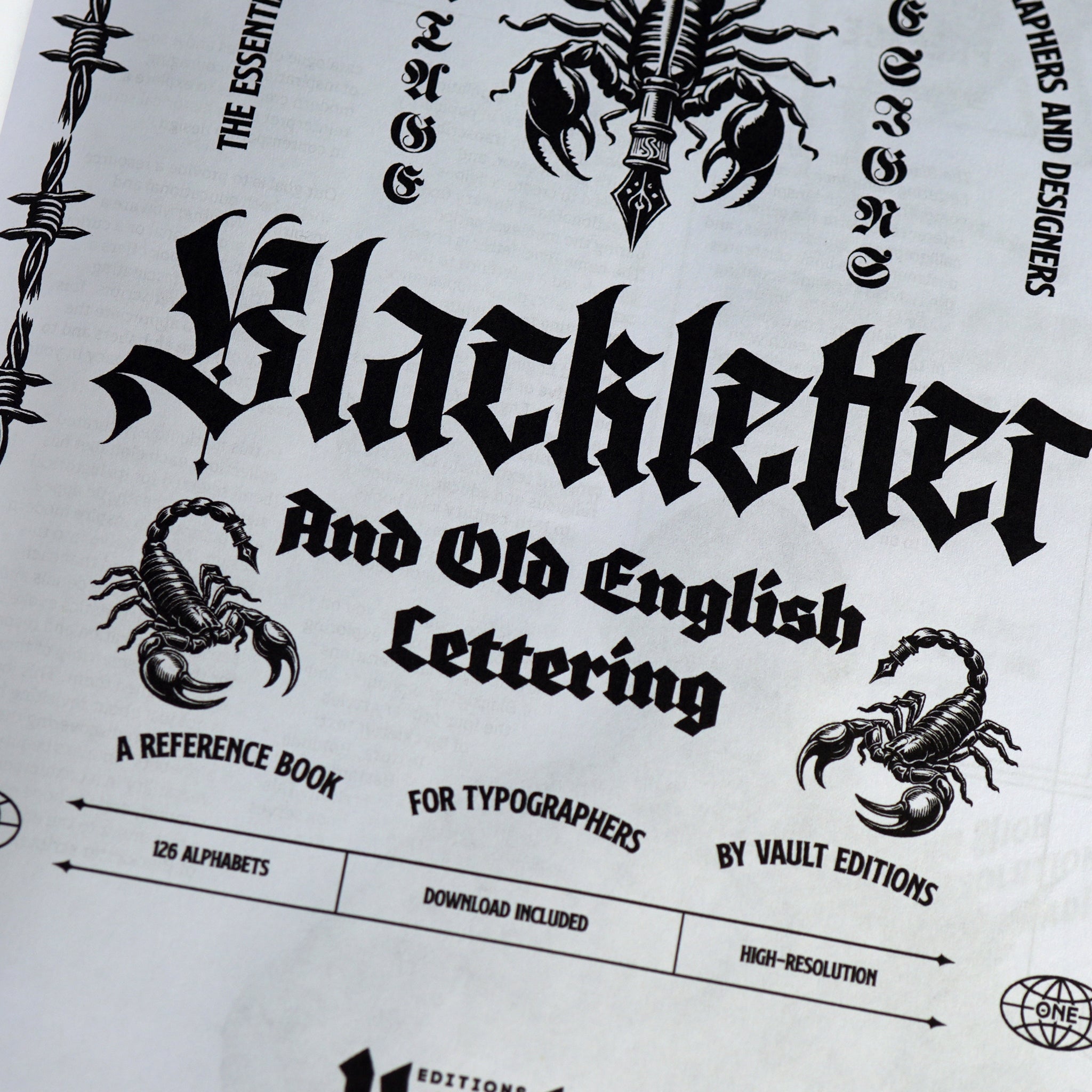 Blackletter and Old English Lettering Reference Book