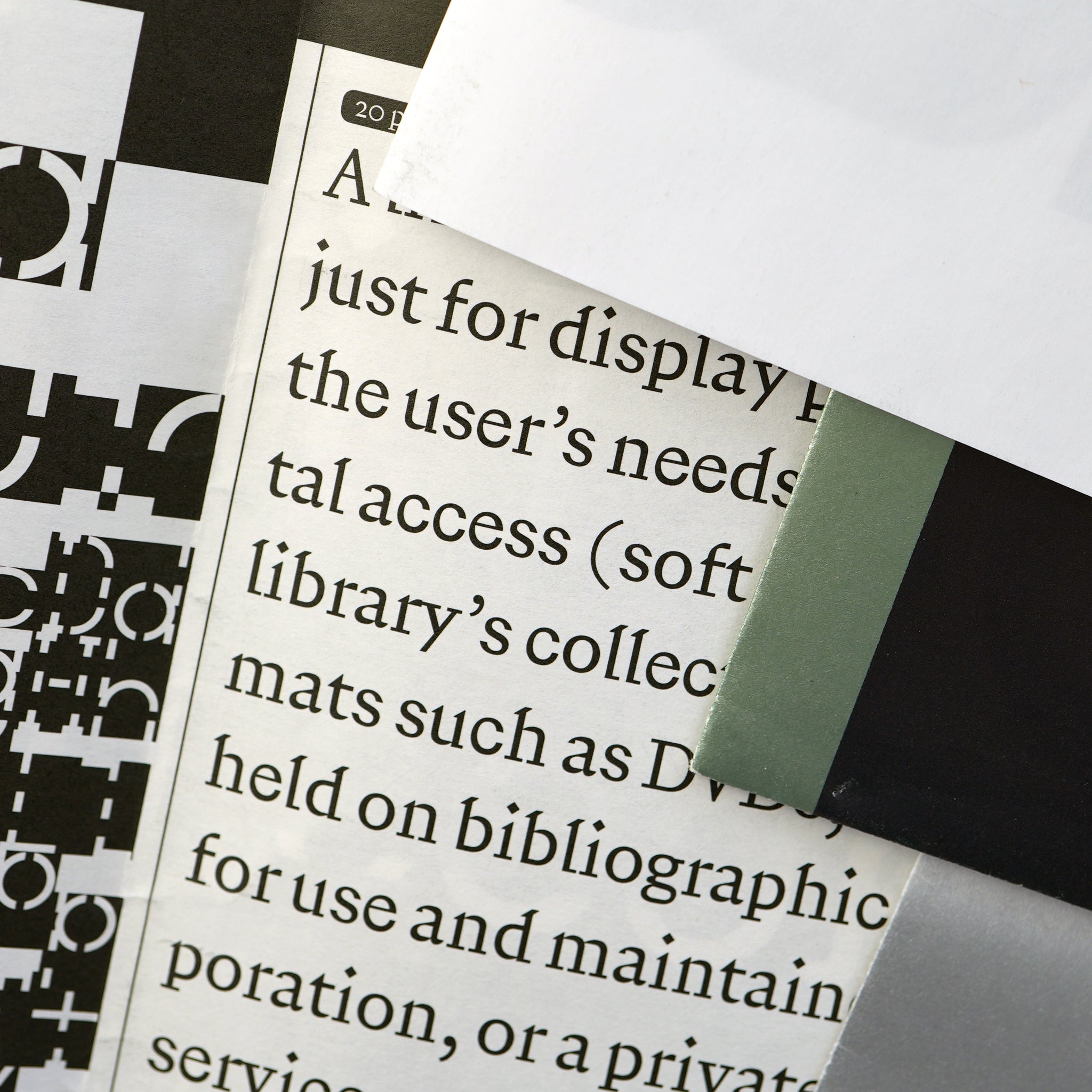 Library, Film, Amateur Type Specimen