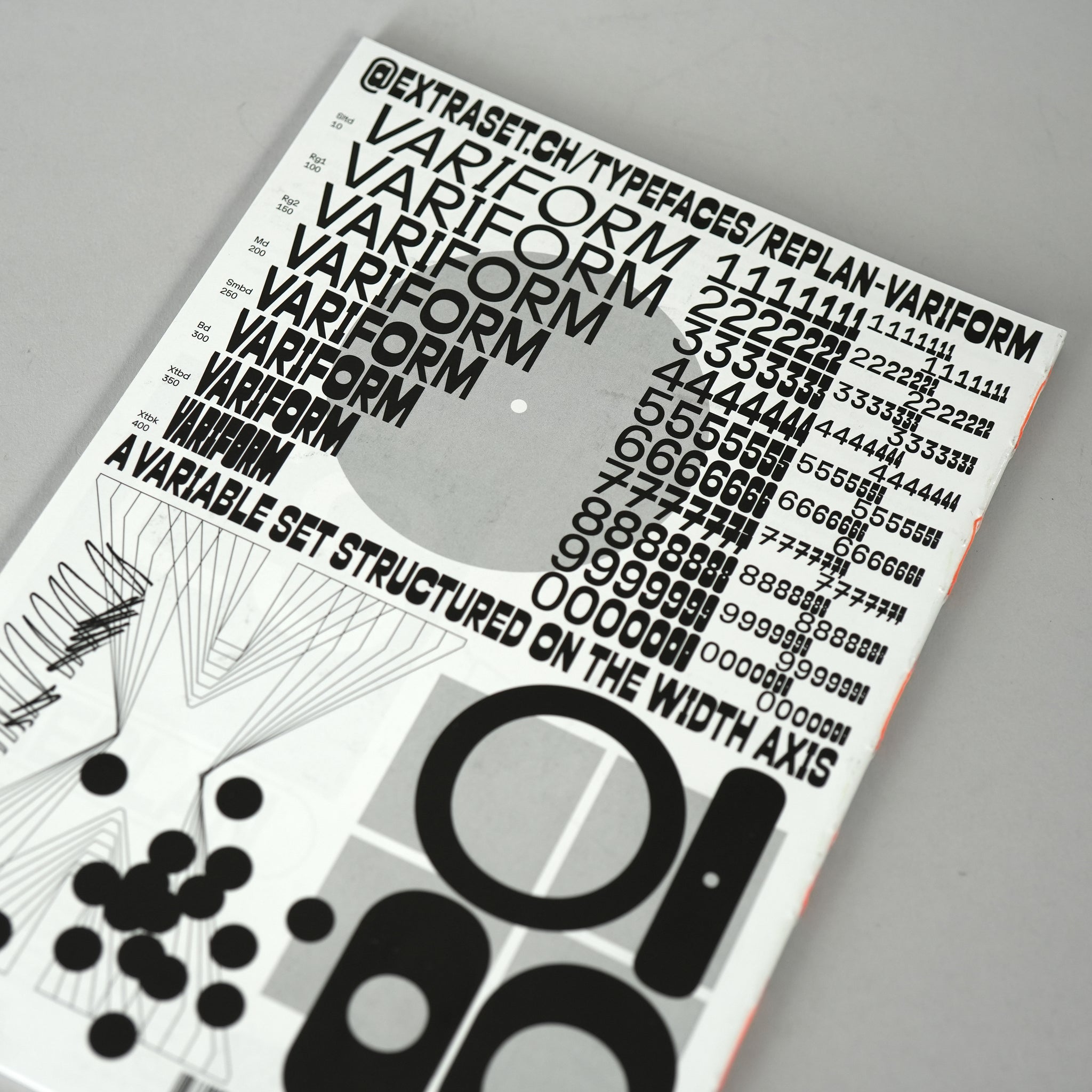 Replan Symbol ES Replan Variform Specimen – Draw Down