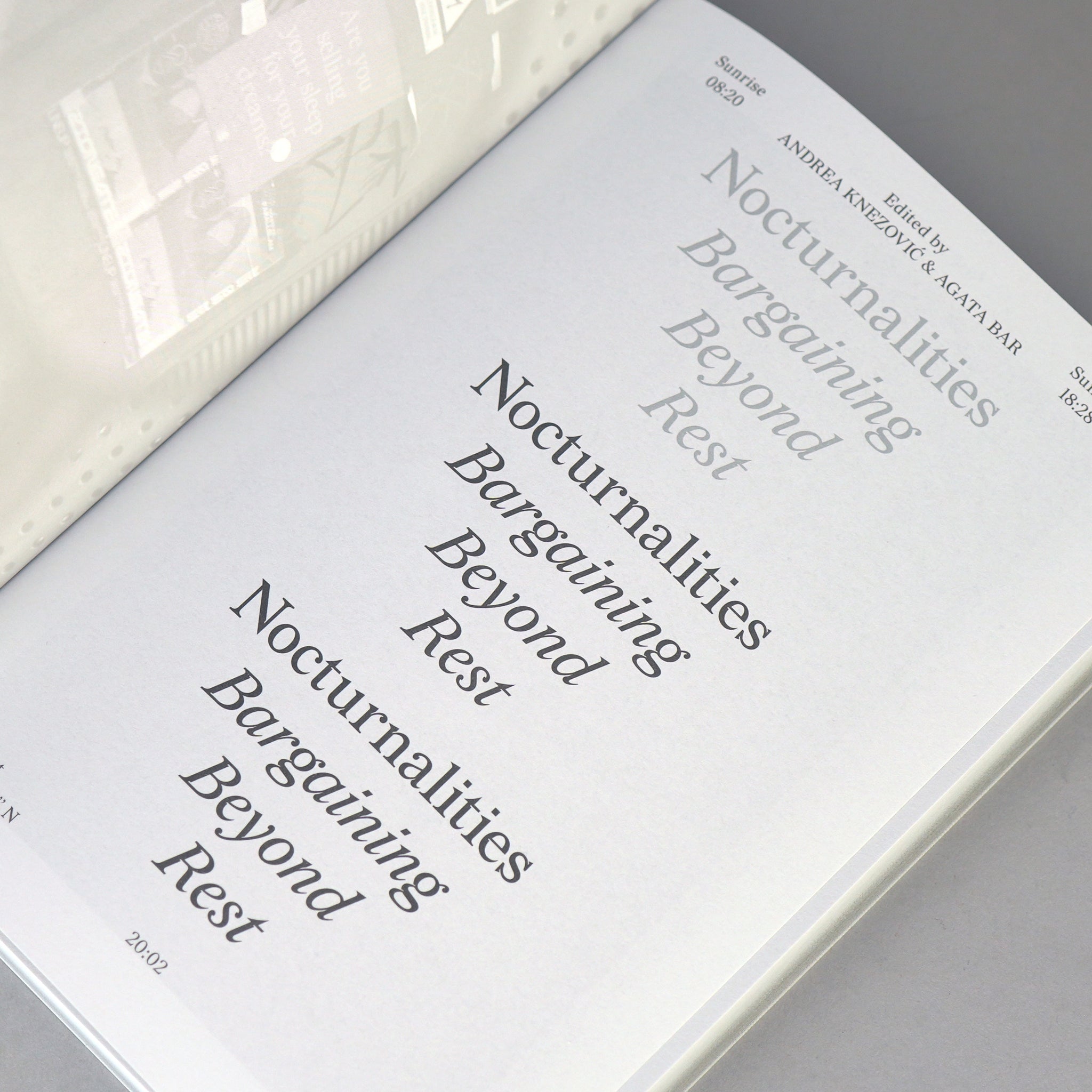 Nocturnalities: Bargaining Beyond Rest