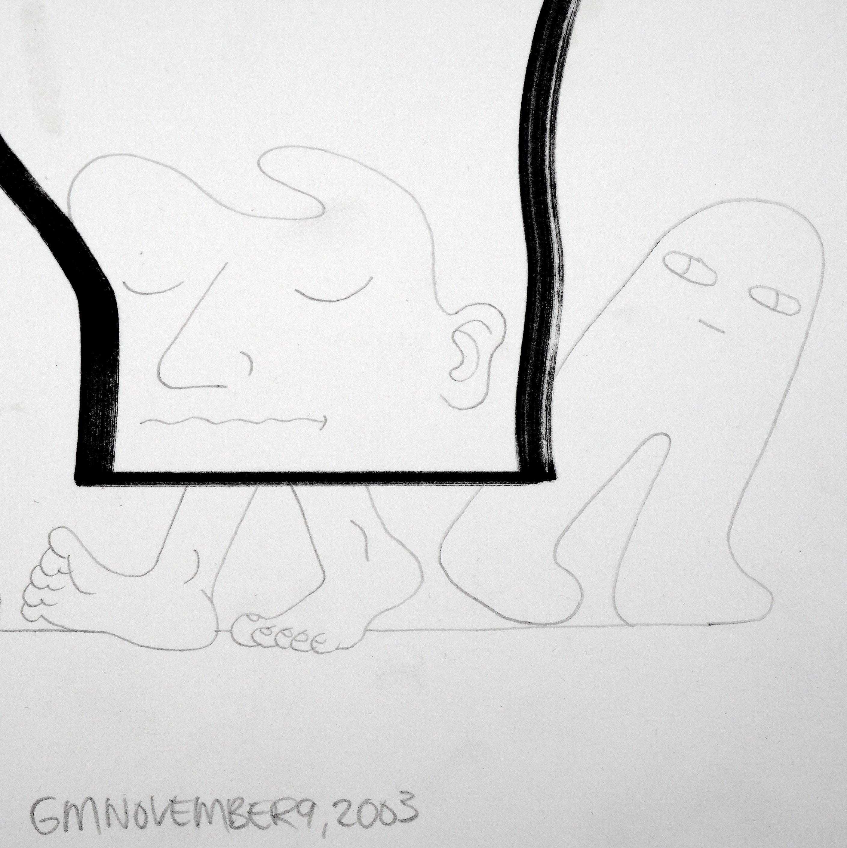 Geoff McFetridge Original Drawing, 2003 – Draw Down