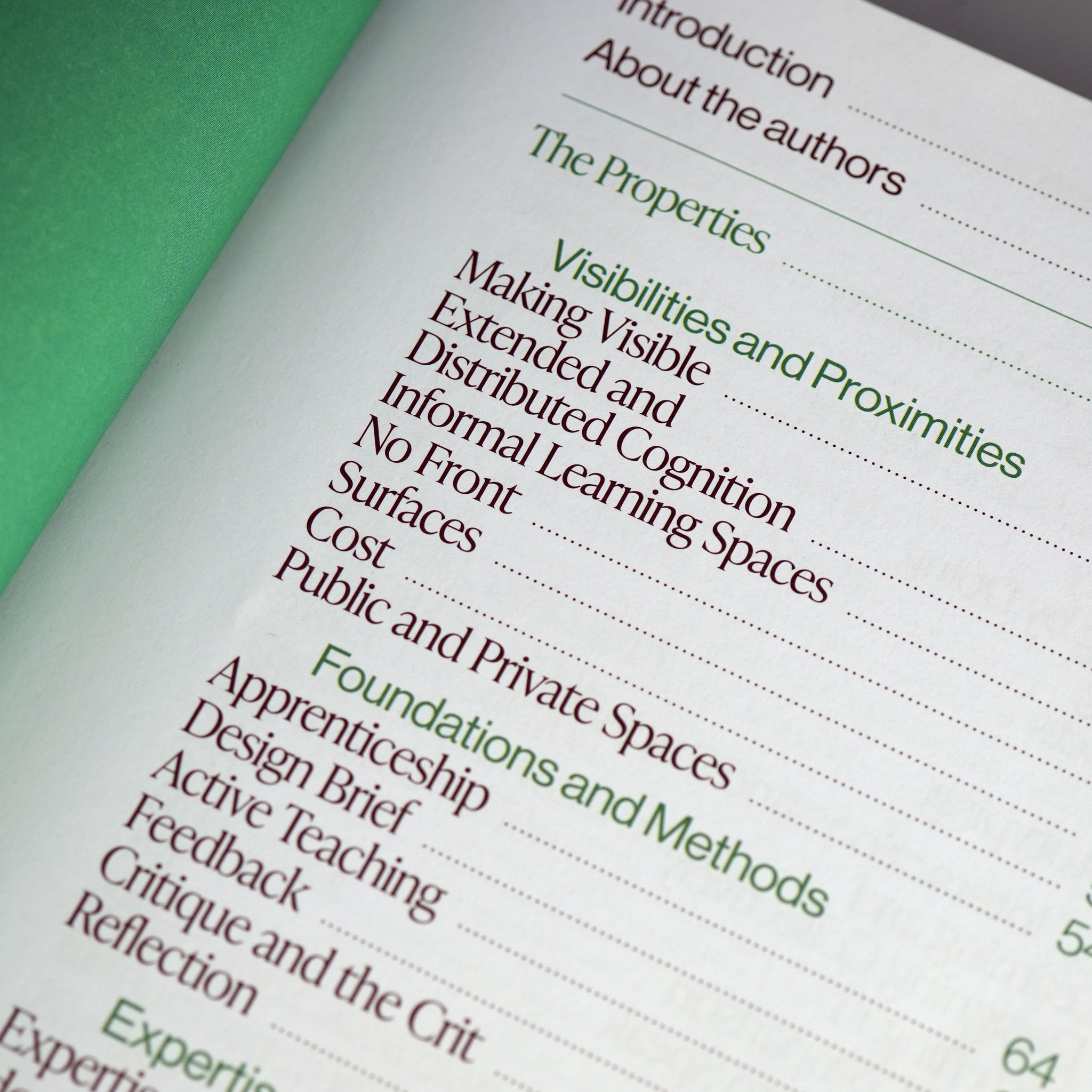 Studio Properties: A Field Guide to Design Education