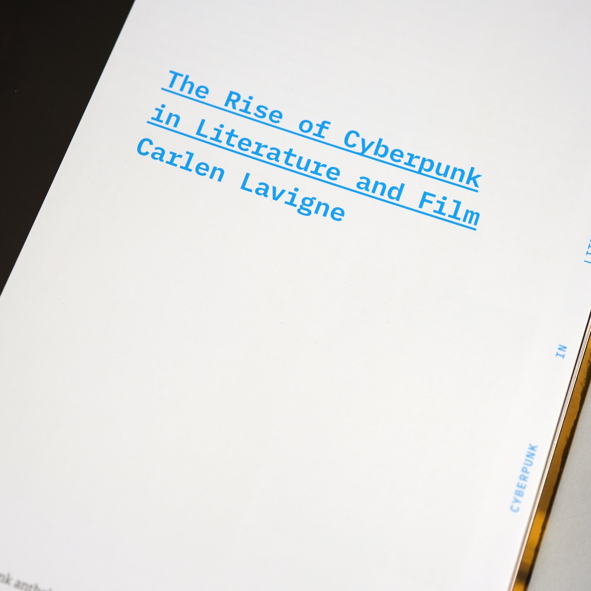 Cyberpunk: Envisioning Possible Futures Through Cinema