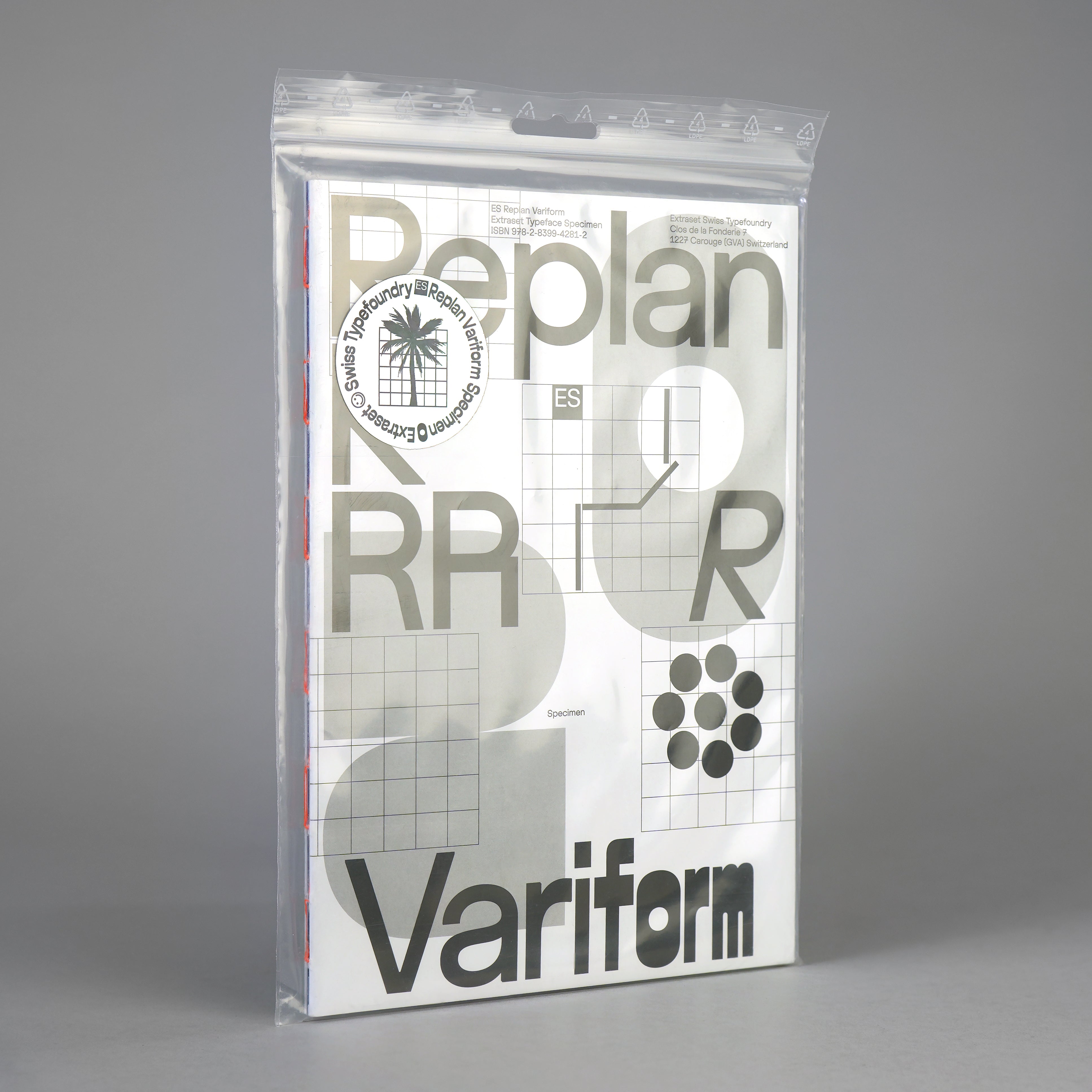 ES Replan Variform Specimen – Draw Down