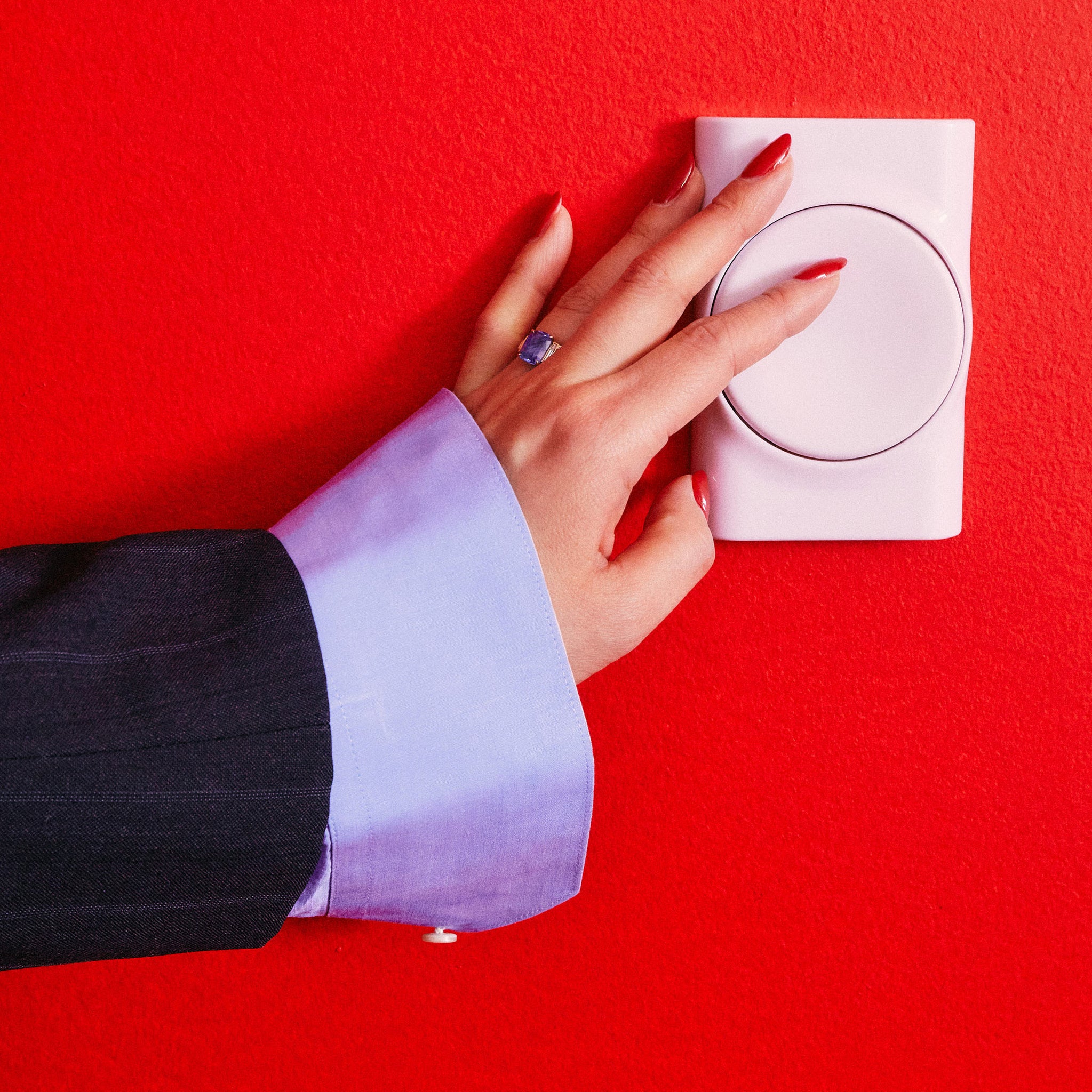 MAGSi Light Switch Cover — Boring/White