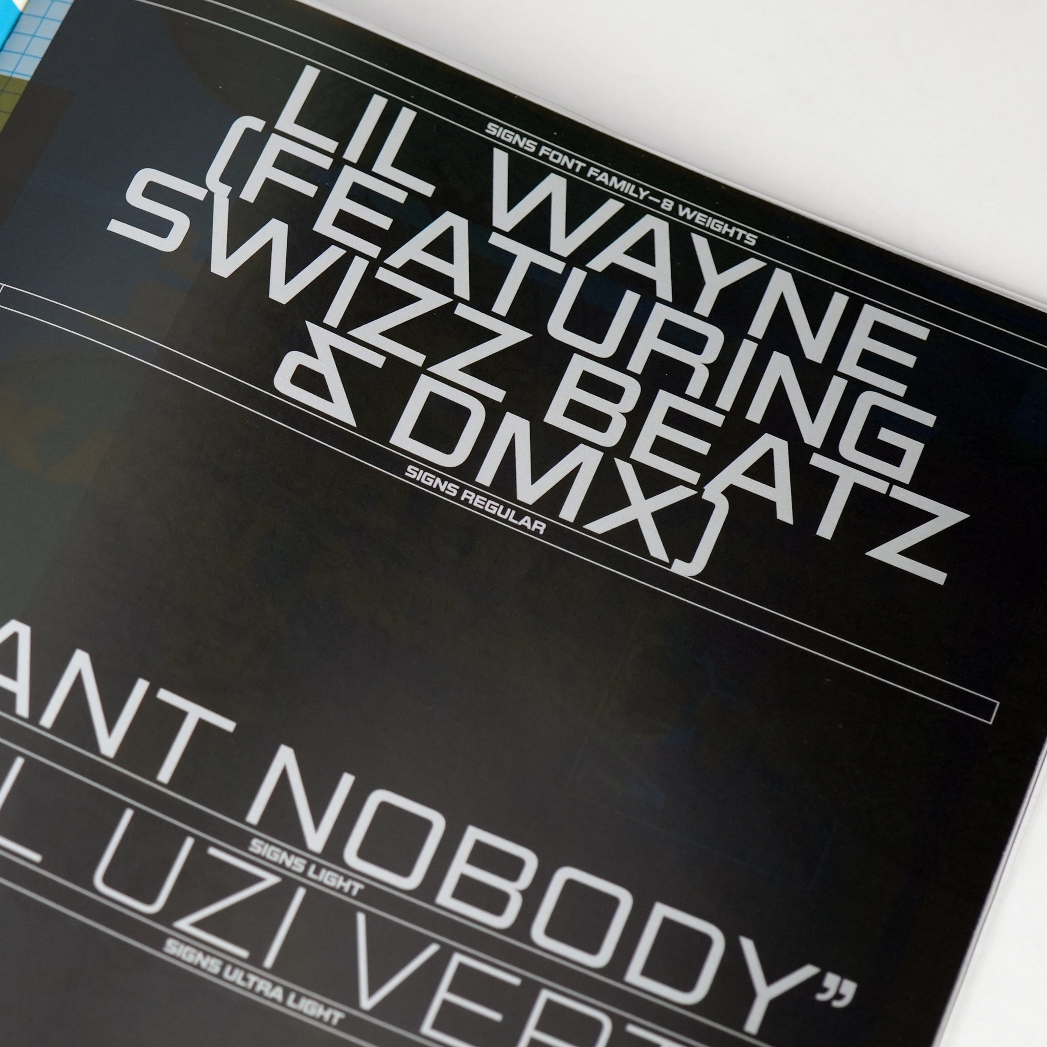 Signs Type Specimen