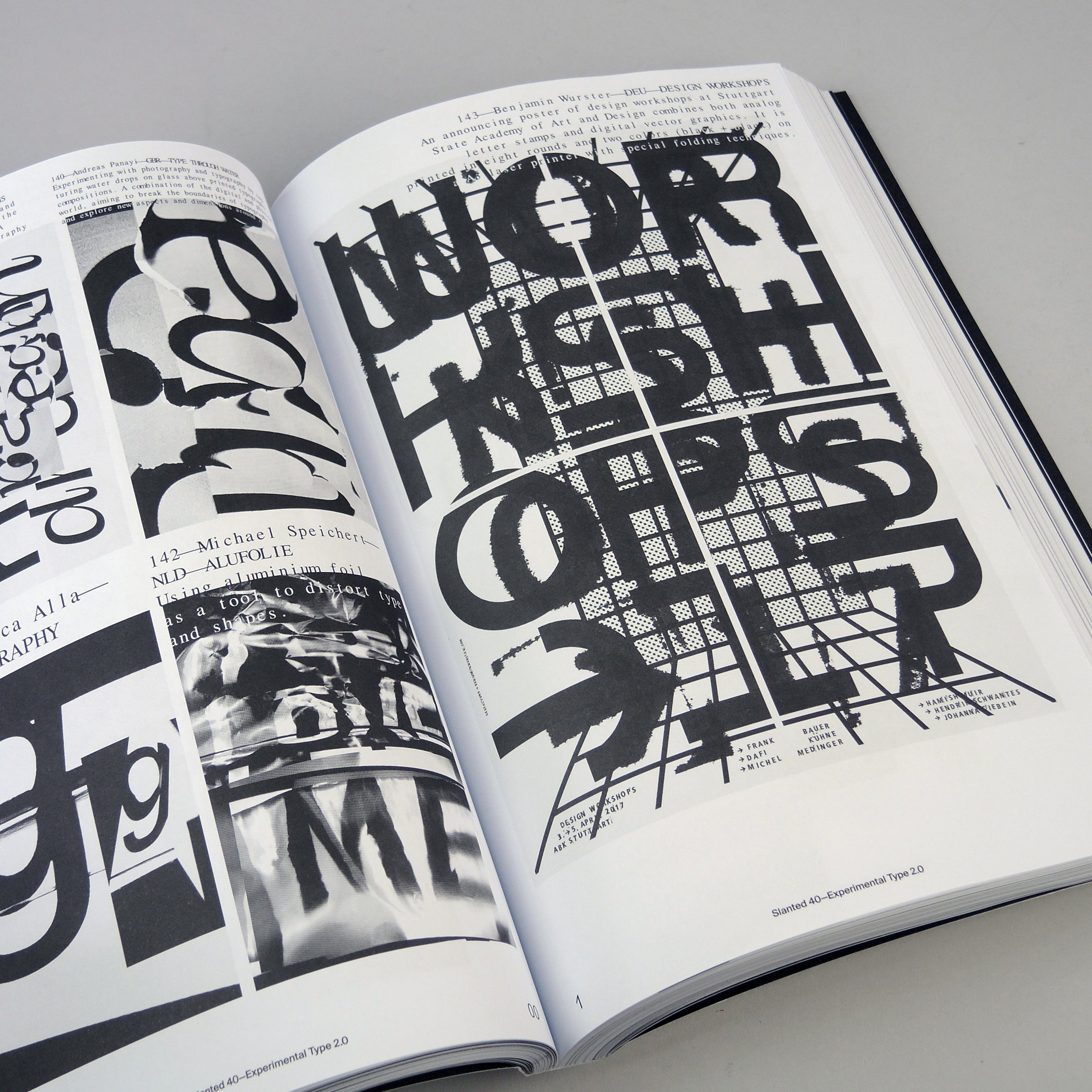 Print In A Slanted Typeface