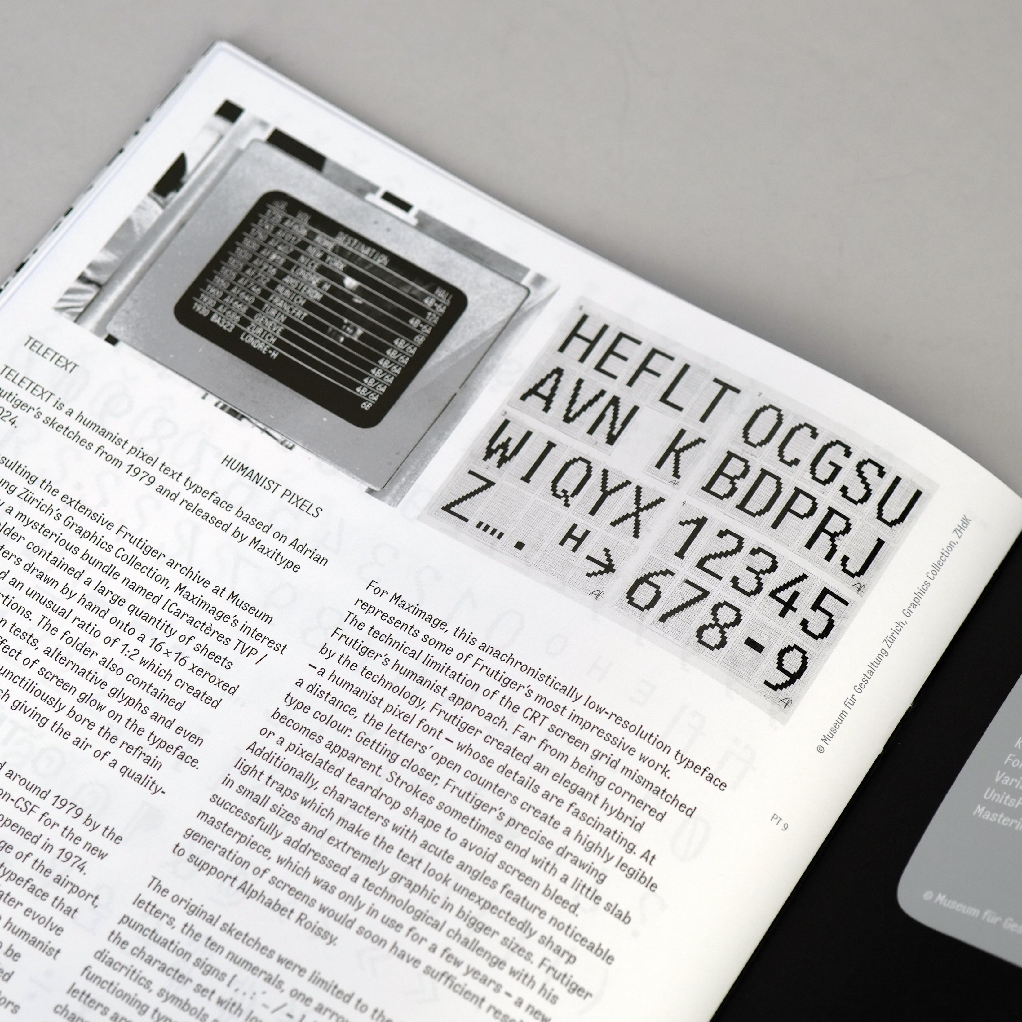 Teletext Type Specimen – Draw Down