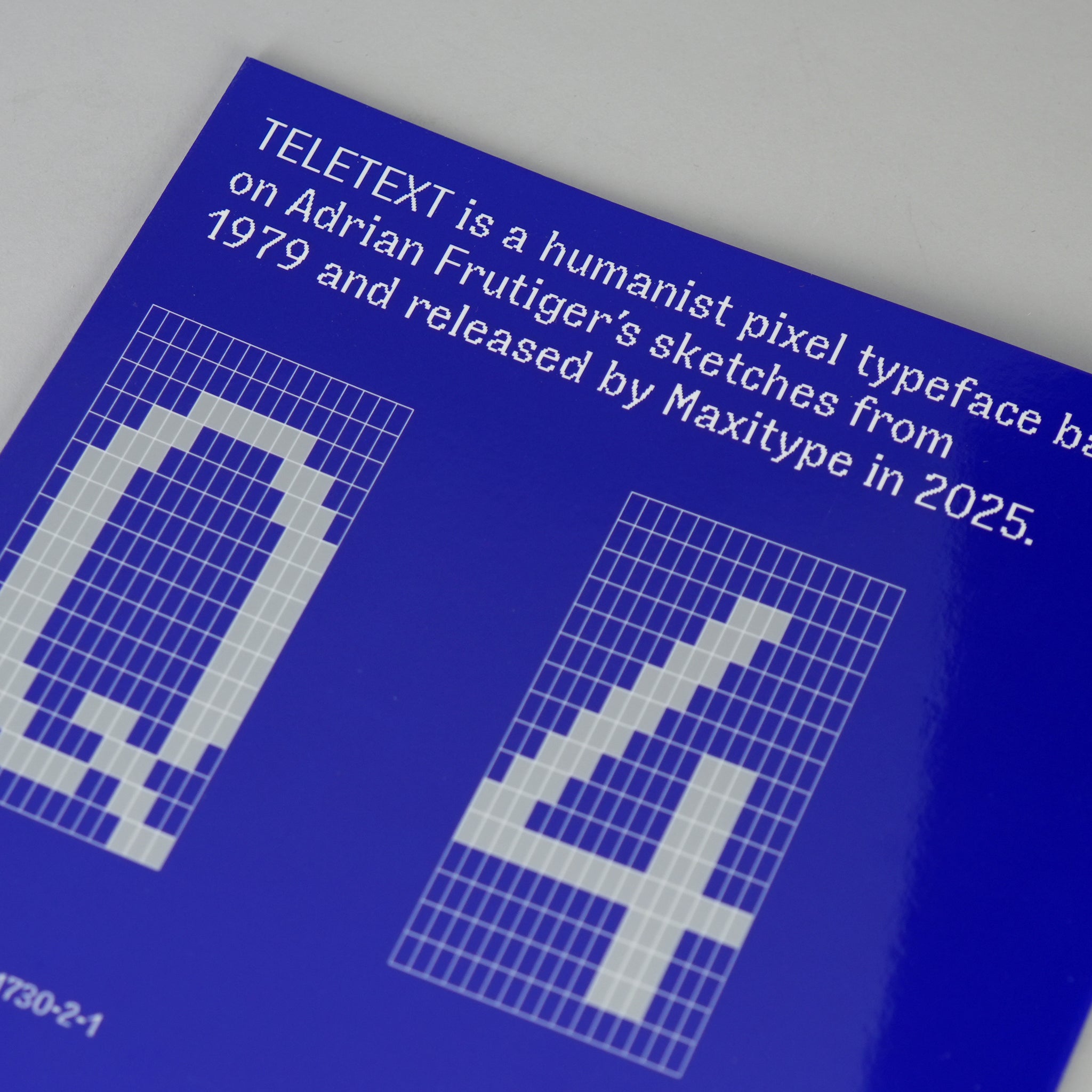 Teletext Design Teletext Type Specimen – Draw Down
