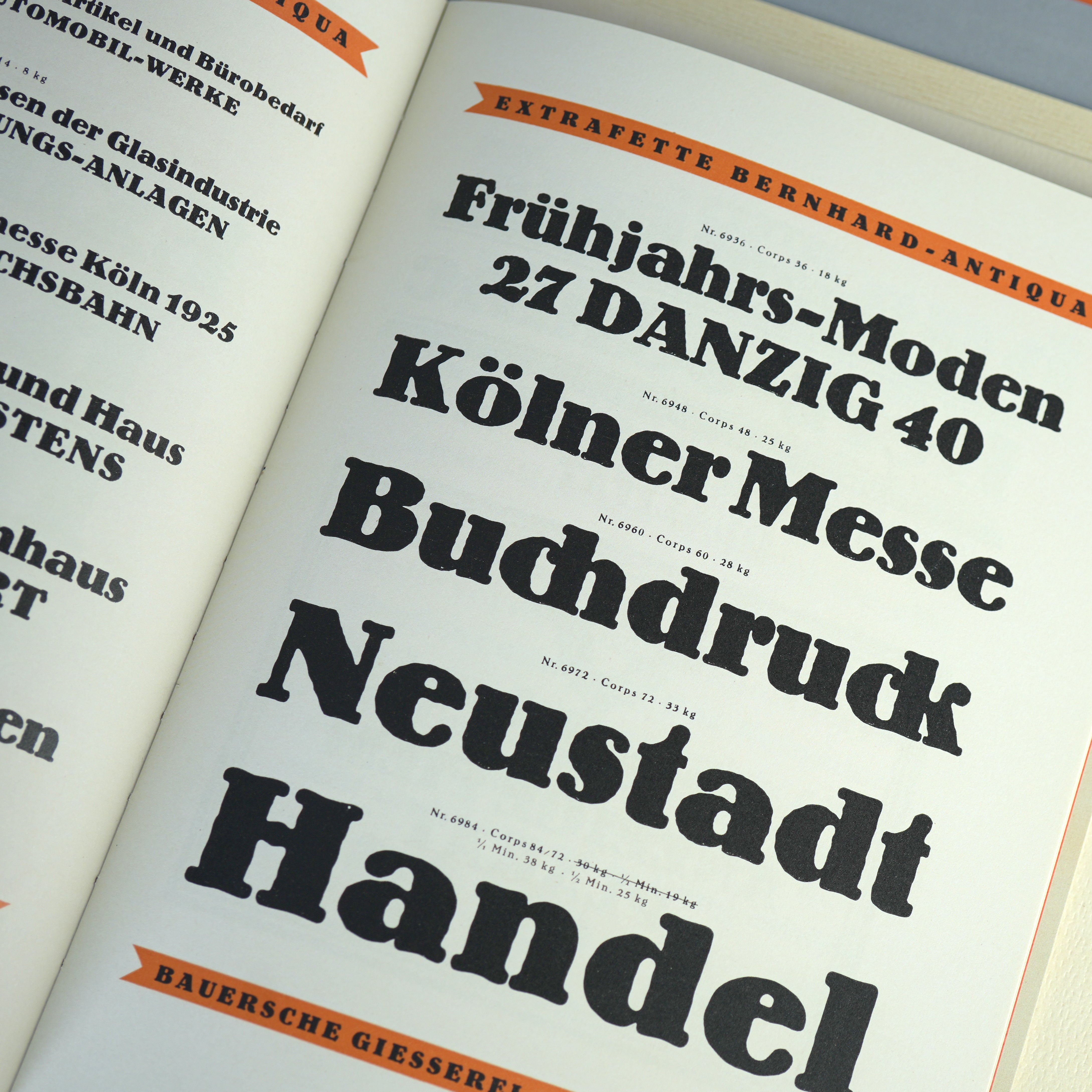Type by Lucian Bernhard: Collected Specimen Booklets – Draw Down
