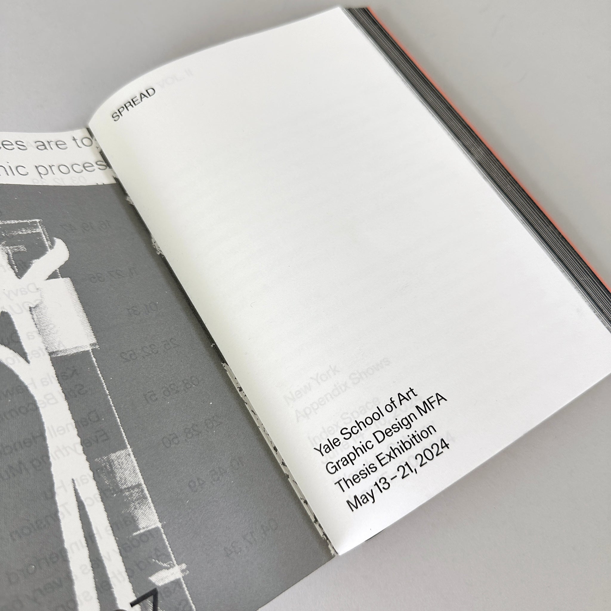SPREAD — Yale Graphic Design 2024 Thesis Catalog Draw Down