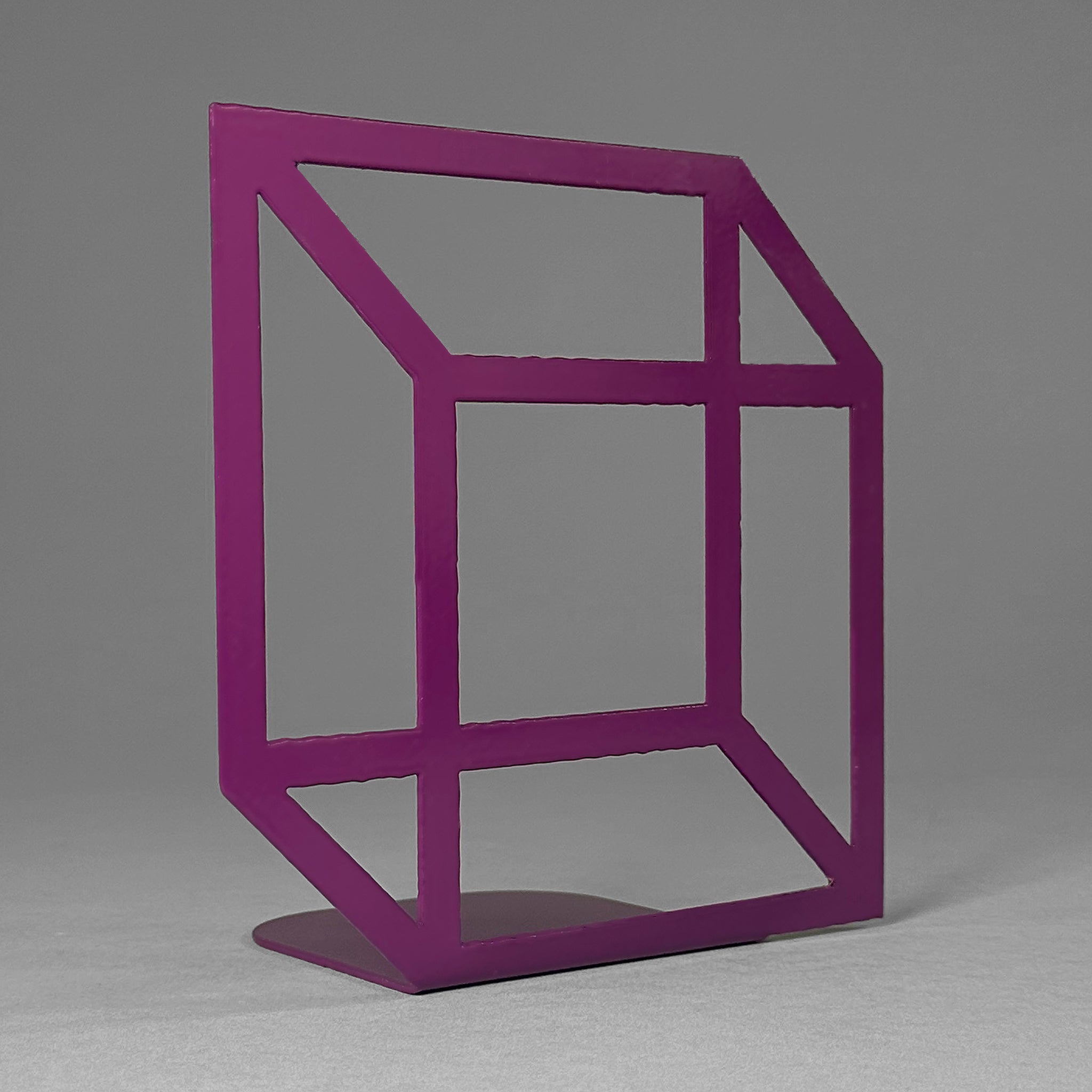 3D Cube Bookend (Purple)