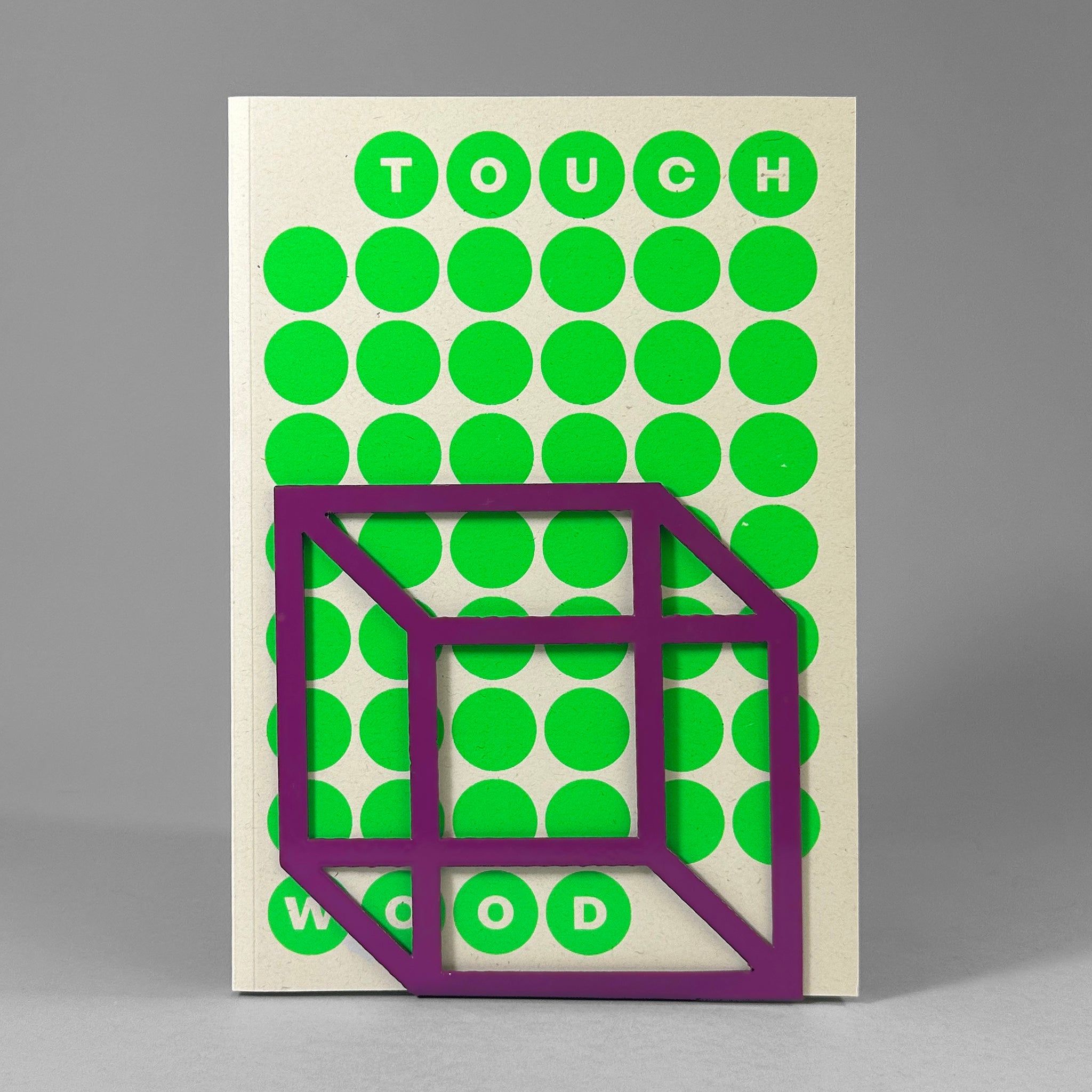 3D Cube Bookend (Purple)
