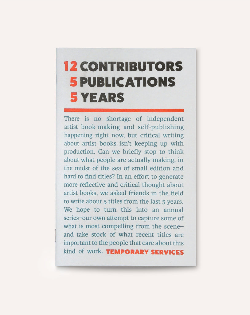 12 Contributors, 5 Publications, 5 Years