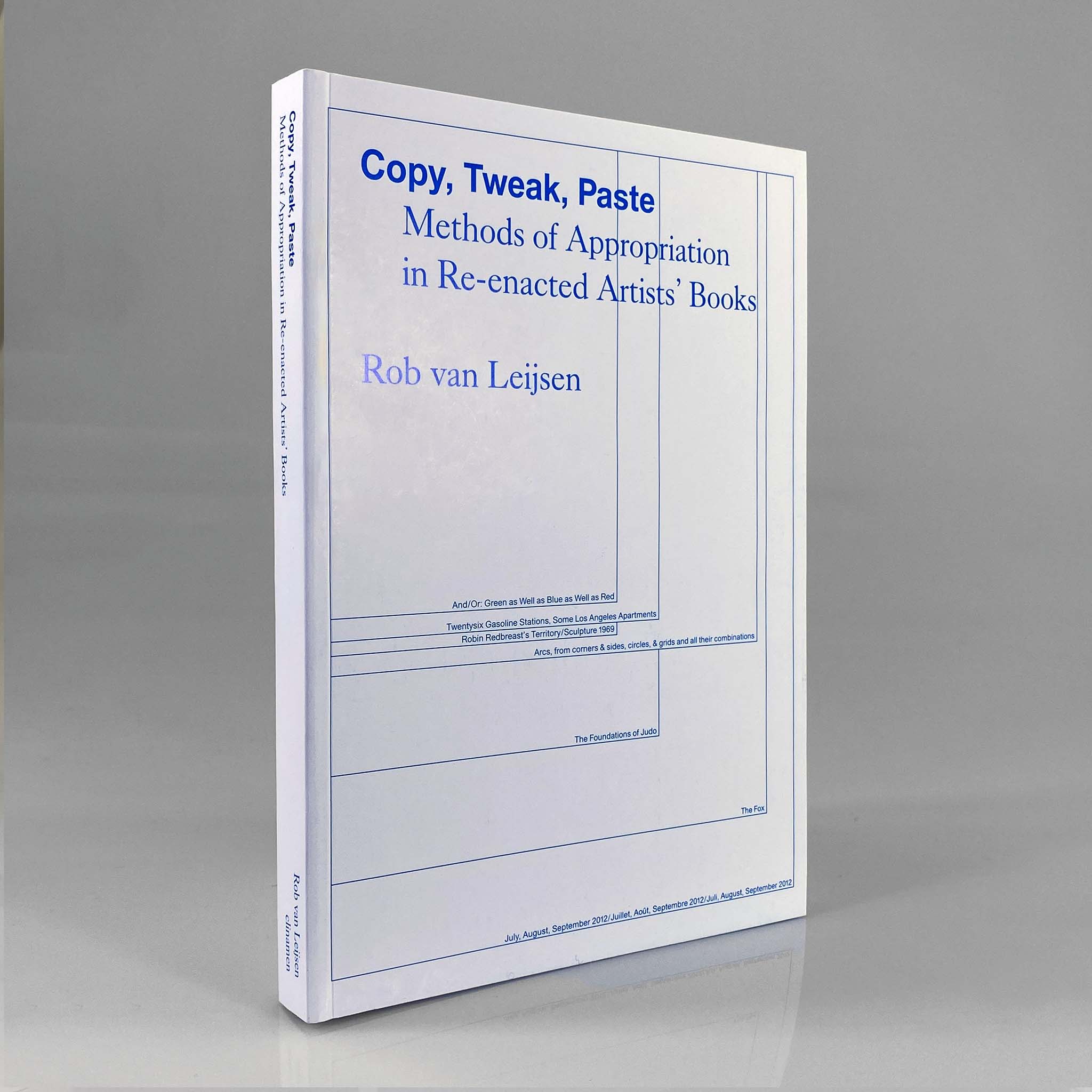 Copy, Tweak, Paste: Methods Of Appropriation In Re-Enacted Artists' Books