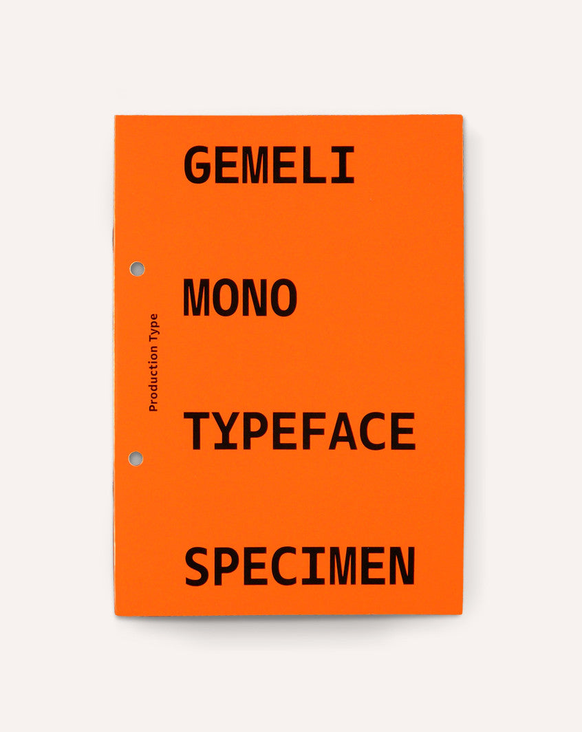 Gemeli Mono Typeface Specimen
