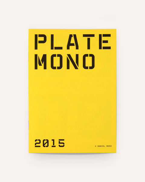 Plate Mono Typeface Specimen
