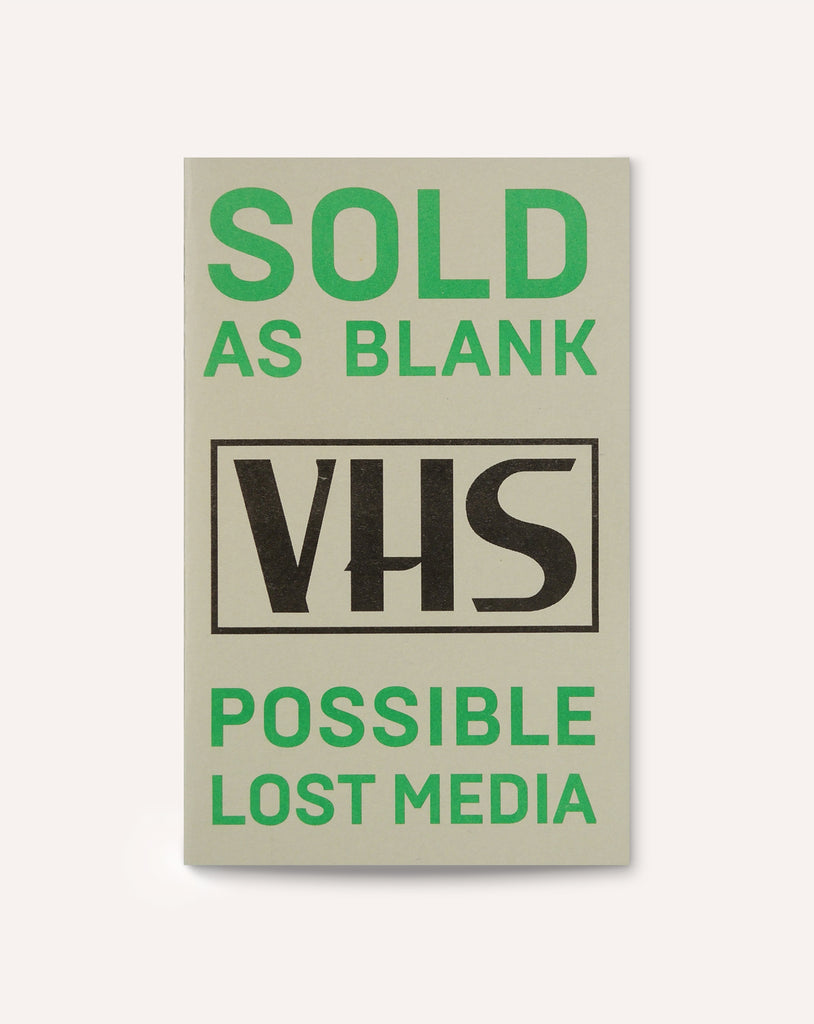 Sold As Blank / Possible Lost Media